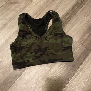 Jessica Simpson camo Sports Bra